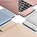 QacQoc USB C HUB Premium Type-C Hub with Power Delivery 2 superspeed USB 3.0 ports, 1 SD memory port, 1 microSD memory port card reader for MacBook 12-Inch, Aluminum Alloy Build (Gold)