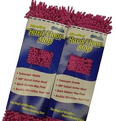 CleanAide Microfiber Complete Floor Mop Kit (Fuscia, 2-Pack)