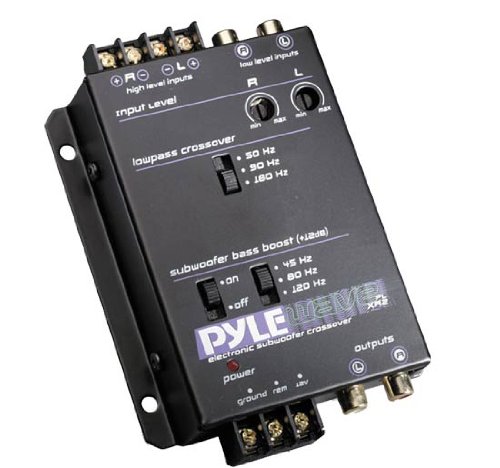PYLE PLXR2 Electronic Subwoofer Crossover Network with12dB Bass Boost