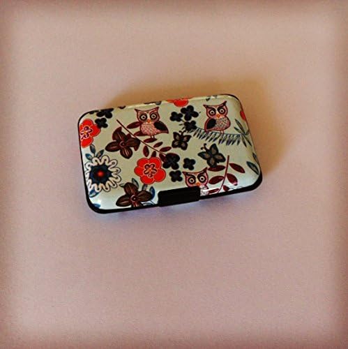 RFID Radiation Blocking Aluminum Credit Card Wallet - Stylish & Cool Travel Case - Best Protection for your Bank Debit, ID, ATM, Cards against Scanning Criminals - Cool Slim Metal Business Card Holder! Waterproof Design to protect both Cards, Cash, and other important necessary items to carry! Will also Block and defray radiation from cell phone when together in pocket! Thin and lightweight! Includes rubber stamp for preventing slippage in Pocket! (Owls & Butterflys)