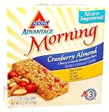 Atkins Morning Start Breakfast Bars, Trail Mix, 5-Count Box of 1.2-Ounce Bars (Pack of 4)