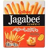 On Sale Calbee Potato Sticks -- Jagabee (Butter Soy Sauce Taste), 3.17oz (18g X5pack) by Calbee