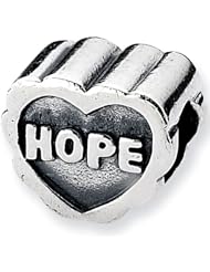 Reflection Beads Silver Hope Heart Love Bead