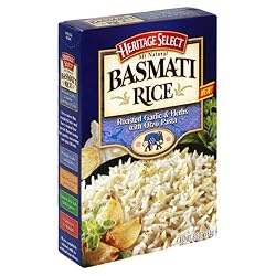 Heritage Select Basmati Rice, Roasted Garlic and Herb with Orzo Pasta, 6.5-Ounce Boxes (Pack of 12)