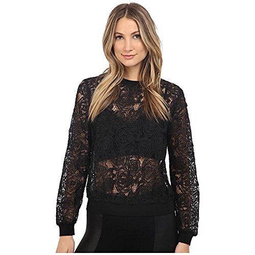 アレキサンダー・マックイーン アウター パーカ＆スウェット Lace Sweatshirt Black [並行輸入品]