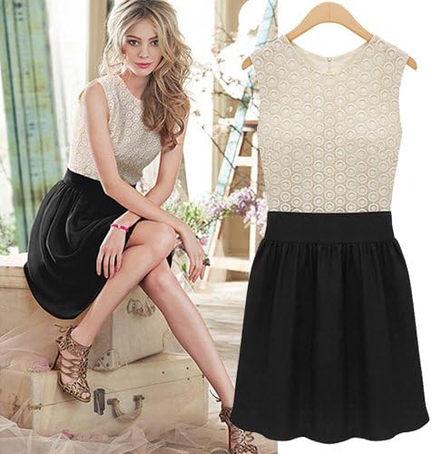 Fun Daisy Fashion Stylish Lace Slim One Piece Dress