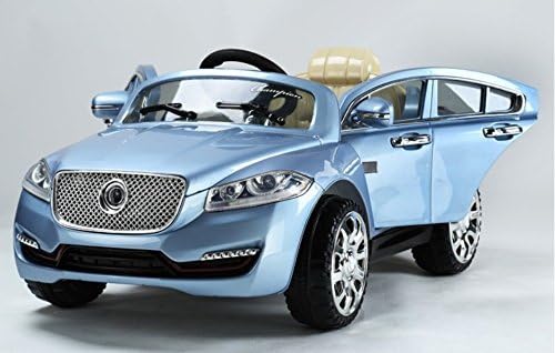 NEW RIDE ON TOY BATTERY POWERED JAGUAR FX STYLE working doors , remote control, 2 motors.BLUE