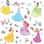 RoomMates RMK1470SCS Disney Princess Peel & Stick Wall Decals with Gems