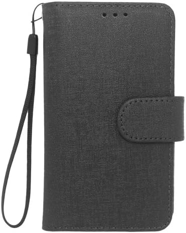 HJ POWER[TM] BLU Star 4.5 Leather PU WALLET POUCH Cover + [Free HJ POWER Stylus] Black