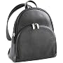 Aurielle-Carryland Pebble Backpack Oval Backpack/Sling (Black )