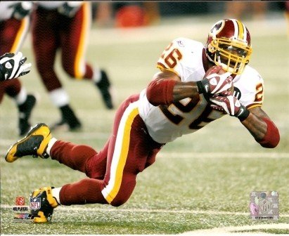 Clinton Portis Redskins Diving 8x10 Photo