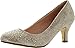 Bonnibel Wonda-1 Womens Round Toe Low Heel Glitter Slip On Dress Pumps