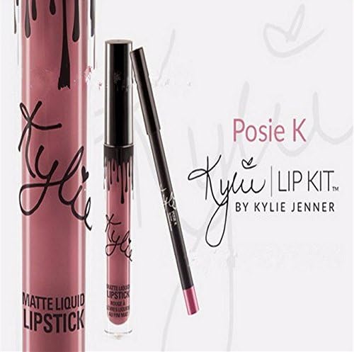 New Female Kylie Long Lasting Lipstick Lip Gloss Liquid Matte Lip Liner Makeup Cosmetic (POSLE K)