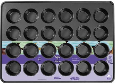 Wilton Bake it Better 24-Cavity Regular Muffin Baking Pan 2105-8825 | Bake dozens of muffins