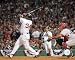David Ortiz hitting game 3 and 2004 ALDS winning HR against the Anaheim Angels 20 x 16 Licensed Photo - Poster -- Framing Options Available Image