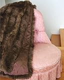 Sheepskin Minx Blanket - Chocolate