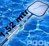 Produkt-Bild: Pool Schwimmbad Teich Laub Kescher + ALU Teleskopstange Modell ELECSA 9446