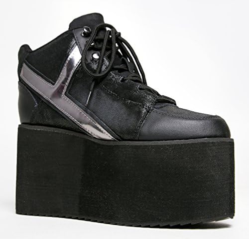 YRU Shoes QOZMO High Light Flatform Lace Up Sneaker