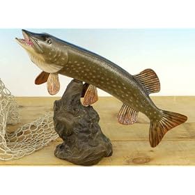 Land & Sea 16" Fiberglass Northern Pike Statue