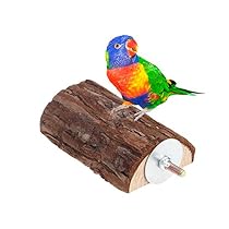 Delight eShop Pet Parrot Bird Cage Wooden Perches Stand Platform Parakeet Budgie Rat Play Toy
