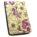 JAVOedge Poppy Flip Style Case for Barnes & Noble Nook Color / Nook Tablet (Purple) - Latest Generation
