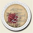 Scentiment Coaster with saying ~ Best Friend ~ vanilla aroma ~ gift bag and easel ~ code 484