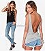 Deep Sexy Backless Nightclub Party Vest Club Tank Party Tops Blouse