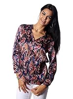 Amrita Singh Blusa Seda Cindy (Azul Marino)