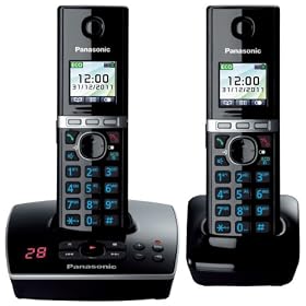 Panasonic  KX-TG8062EB Twin Colour DECT Phone Set with Answer Machine