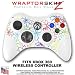 Kearas Flowers on White Skin by WraptorSkinz TM fits XBOX 360 Wireless Controller (CONTROLLER NOT INCLUDED)