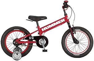 HUMMER(ハマー) KID'S16 TANK3.0 レッド 【16インチ 極太タイヤ 補助輪付き子供自転車】 FAT-BIKE 手持ち付サドル/HUMMERベル/チェーンケース標準装備 【サドル高48cm~59cm/適応身長105cm~115cm/12.5kg】 13357-0299