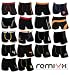 12 RETROPANTS BOXERSHORTS REMIXX SCHWARZ 7/XL