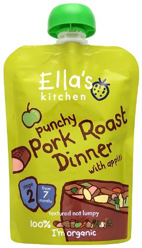 Ella's Kitchen Stage 2 Organic Roast Pork Dinner 130 g (Pack of 6)