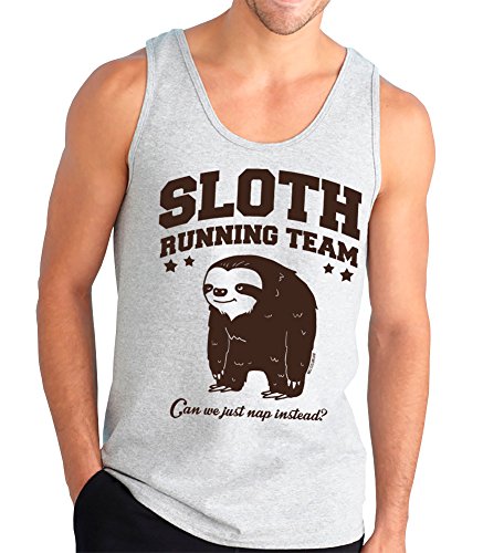 Sloth Running Team. Can We Just Nap Instead? Funny Tank Top