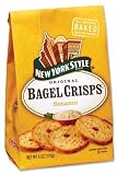 New York Style Sesame Bagel Crisps, 6-Ounce Bags (Pack of 12)