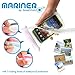 GreatShield Mariner 100% Waterproof Protective Pouch Case with Strap for Cell Phones - Small Size, White