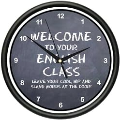 ENGLISH TEACHER Wall Clock reading professor school gift
