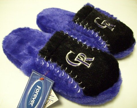 Colorado Rockies MLB Plush Slide Slippers