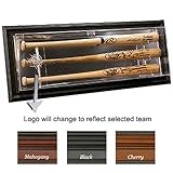 Washington Nationals MLB Triple Bat Baseball Bat Display Case, Mirrored Back
