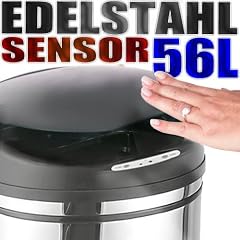 EDELSTAHL Automatik Sensor M�lleimer Abfalleimer NEU