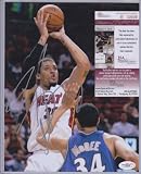 MIKE BEASLEY SIGNED AUTOGRAPHED 8X10 PHOTO MIAMI HEAT COA JSA