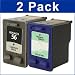 Remanufactured HP 57 / C6656 Black and HP 57 / C6657 Tri-Color Printer Ink Cartridge 2-Pack (1 Black HP56 + 1 Color HP57) for HP Printers - by FOCUS BRAND