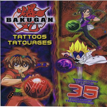 Bakugan Temporary Tattoos