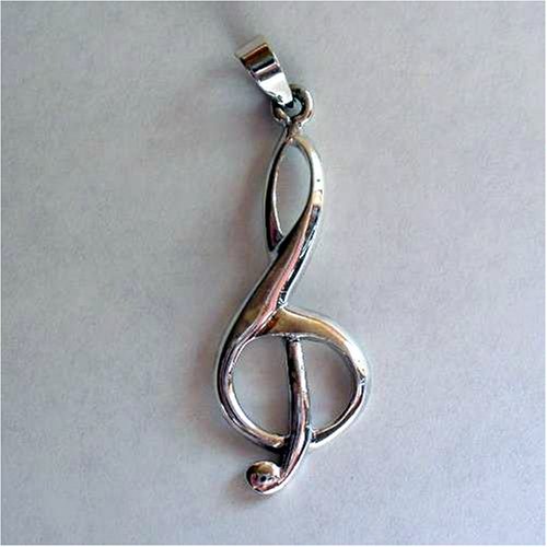 Click here to buy Music Note Sterling Sliver Pendant with 18 Sterling Sliver Necklace.