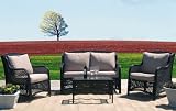 4pc Cohiba Indoor/Outdoor Wicker Patio Set