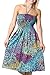 One-size-fits-most Tube Dress/Coverup with Peacock Print (many colors)