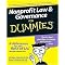 Nonprofit Law & Governance for Dummies (For Dummies (Business Personal Finance)) (Paperback)