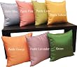Shopping The Globe Pastel Silk Blend Throw Pillow, 16"x16" - Pastel Yellow