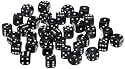 Pegasus Spiele 23600106 - 12mm-W&uuml;rfel, Opaque: Schwarz, 36er-Set in Acrylbox