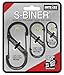 Tools & Hardware : Nite Ize SB234-03-01 S-Biner Black, 3-Pack
